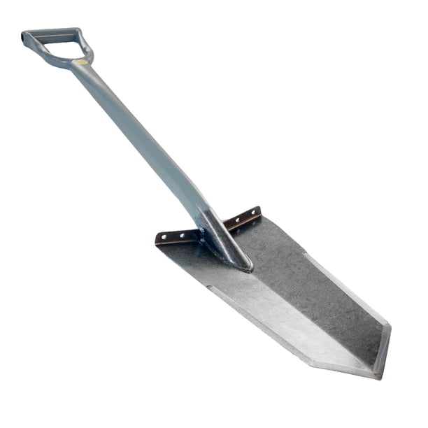 King of Spades Super Sampson Gray DHandle Shovel with Heat Treated