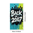 thumbnail image 6 of Vibrant Colorful Backdrop Banner with Retro 2007 Theme Party Decorations Photography Props for Throwback Parties Nostalgic Celebrations Retro Events and Themed Gatherings, 6 of 8