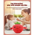 thumbnail image 2 of Poupée Musicale Interactive avec Oreilles Sensorielles au piano, Jouet en Peluche Interactif en Forme de Fruit avec Capteur de Rythme, Poupée en Peluche en Forme de Fruit avec Capteur de Rythme, Cadeau Approprié pour Garçons et Filles., 2 of 10
