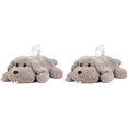 thumbnail image 1 of 2X Plush Dog Toy Tissue Holder Cartoon Tissue Cover Paper Holder Napkin Box Paper Storage Box, 1 of 5
