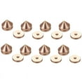 thumbnail image 2 of 16 Set Speaker Stand Feet Foot Pad Aluminium Alloy Metal Spikes Cone Floor Foot Nail Champagne Gold, 2 of 5