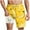 Yellow, variant on ZCFZJW Funny Printed Swim Trunks for Men with Compression Line Big and Tall Regular Fit Casual Drawstring Elastic Waist Beach Bathing Suit Lightewight Quick Dry Boardshorts with Pockets White M