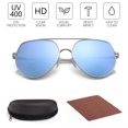 thumbnail image 3 of LotFancy Aviator Sunglasses for Women, UV Protection Mirrored Driving Sun Glasses with Case, 3 of 10