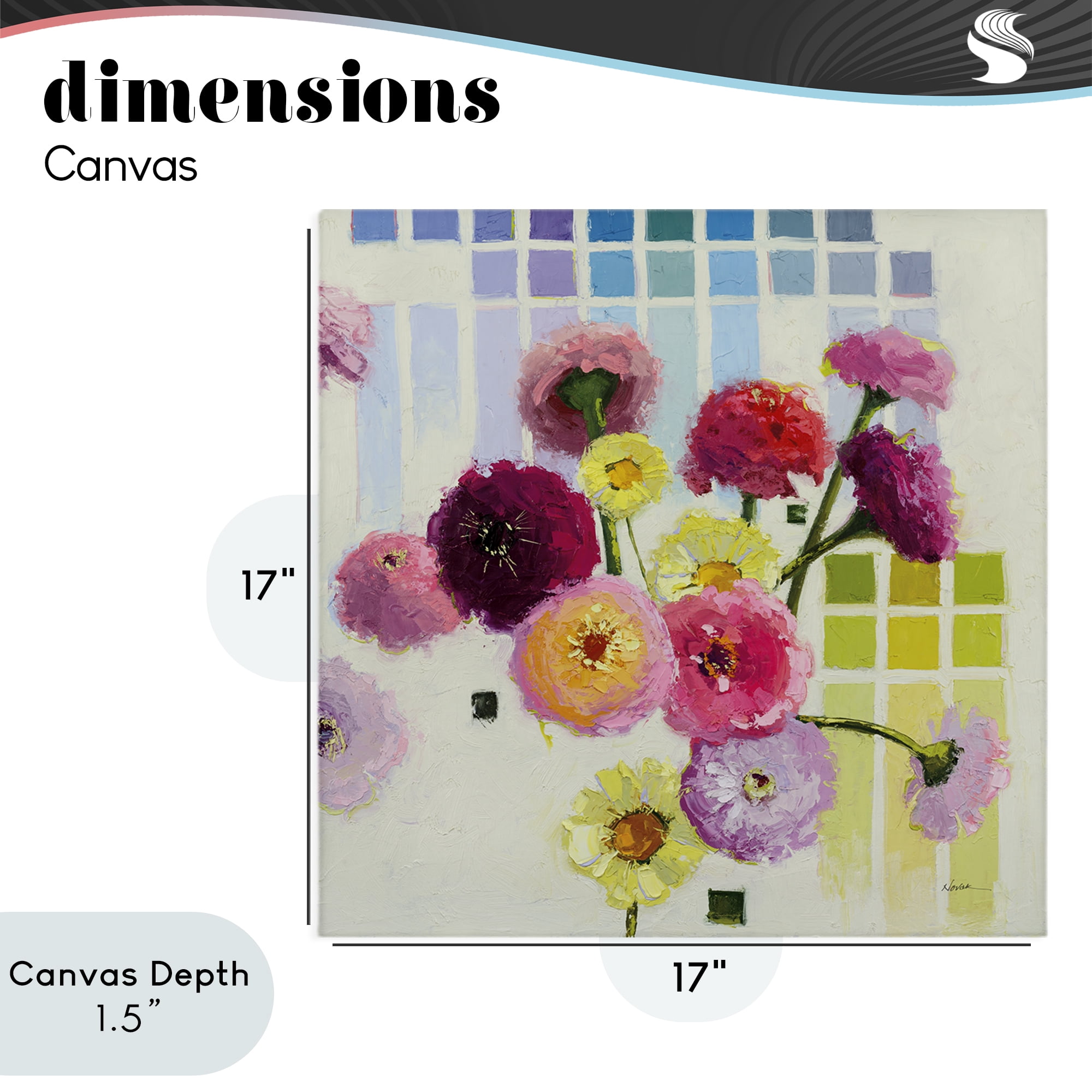 Stupell Industries Color Chart Pastel Bloom Study Canvas Wall Art, design by Shirley Novak