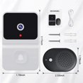 thumbnail image 1 of Timbre inteligente de bajo consumo, timbre inalámbrico con video, intercomunicador, monitoreo de teléfono móvil, timbre wifi, juego Ding Dong, 1 of 5