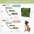 thumbnail image 5 of Extra Wide Dog Stairs for Large Dogs, Portable Dog Steps with Artificial Grass Surface, Dog Ramp for Car and SUV, Durable Dog Car Stairs for Vehicle, Truck and High Bed, Support Up to 200 lbs, 5 of 7