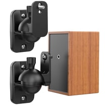 SPORTLINK Surround Sound Speaker Wall Mount Rotatable Tiltable Brackets Holds up to 8lbs - Black(2Pack)