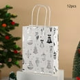 thumbnail image 6 of CuiLiyq 12 Pcs Christmas White Gift Bags with Silver Bronzing, Christmas Wrapping Bags with Handles, Xmas Gift Bags for Holiday Party Favors and Decor Supplies (Christmas Balls), 6 of 6