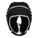 thumbnail image 2 of Protector de cabeza de Rugby transpirable casco de fútbol adulto niño joven Scrum Hat Negro Cola Protector de casco de rugby, 2 of 7