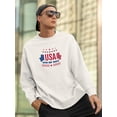 thumbnail image 2 of Usa July 4Th Sweatshirt Men -Image by Shutterstock, Male 3X-Large, 2 of 4
