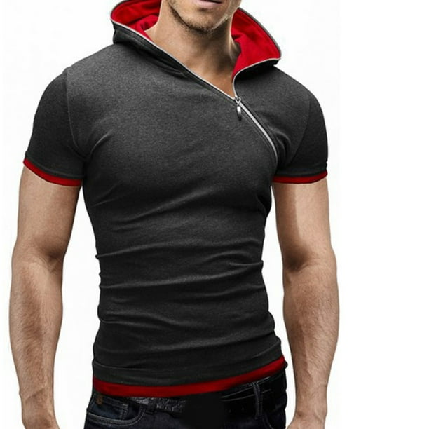 Polo short 2024 sleeve hoodie