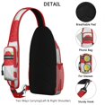 thumbnail image 3 of Sling Backpack Adjustable Shoulder StrapGym Cycling Travel Hiking Daypack for Men Women Travelers Strawberry, 3 of 6