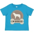 thumbnail image 3 of Inktastic Husky Dog Gift I Love Huskies Boys or Girls Toddler T-Shirt, 3 of 5