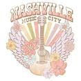 thumbnail image 2 of Women's Lost Gods Distressed Nashville Music City Graphic Tee White Small, 2 of 3