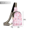 thumbnail image 2 of FORMRS Womens Crossbody Sling Bag Travel Daypack Shoulder Chest Backpack, Pink Halloween, 2 of 7