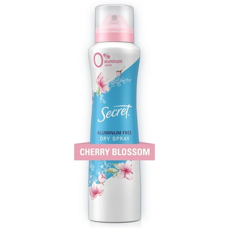 Secret Dry Spray Aluminum Free Deodorant for Women  Cherry Blossom  4.1 oz