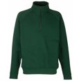 thumbnail image 1 of Fruit Of The Loom - Sudadera con cremallera media cremallera Modelo Zip Neck hombre/caballero (Verde botella), 1 of 3