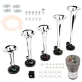 thumbnail image 4 of 5 Trumpet Air Horn with Compressor Silver Air Hornfor Any 12V Vehicles Trucks Lorrys Trains Boats Cars Vans Kit, La Cucaracha Musical Air Hornfor Vehicles, Electric Trains Horns Super Loud, 4 of 5