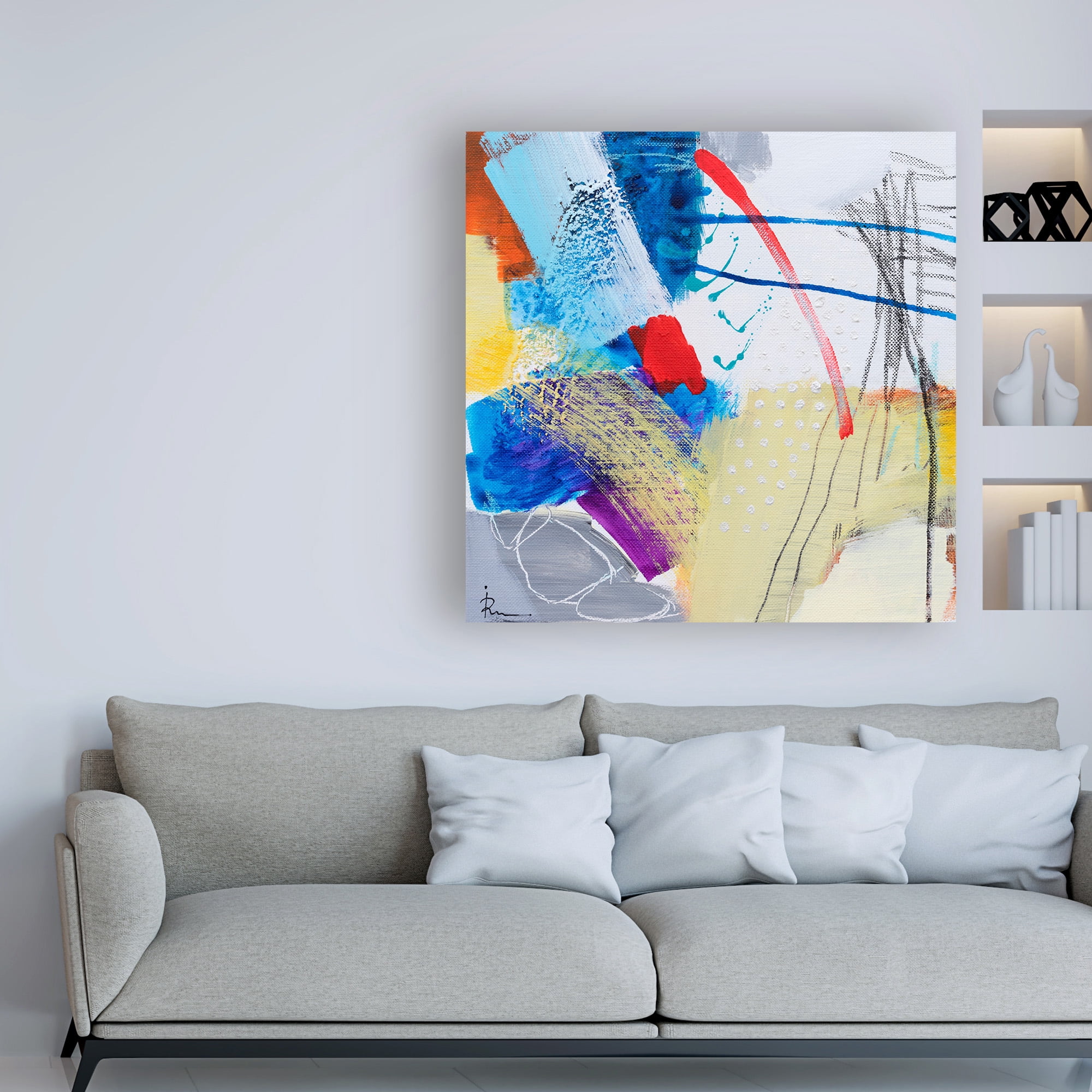 Trademark Fine Art 'Ira Ivanov Paint Expression Study 21' Canvas Art by Ira Ivanov