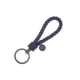 thumbnail image 1 of Injueey LLavero de cuerda tejida trenzada de cuero, bolso de mujer resistente al desgaste, colgante impermeable, llavero duradero, joyería de Metal Artesanía Púrpura 3.3*9 cm Injueey HA074021-03, 1 of 6
