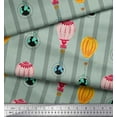 thumbnail image 3 of Soimoi Cotton Voile Fabric Stripe & Hot Air Balloon Holiday Decor Fabric Printed Yard 42 Inch Wide, 3 of 3