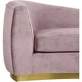 thumbnail image 4 of Meridian Furniture Julian Pink Velvet Chaise, 4 of 5