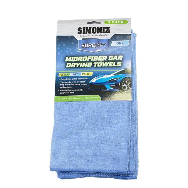 1 Simoniz Microfibre Cloth 3 Pack Car Cleaning Towels Dusters for Car Polish and Shine Guarantee