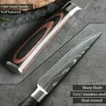 thumbnail image 3 of 5 inch Stainless Knife Steak Knife Damascus Pattern With Nonslip Handle, 3 of 7