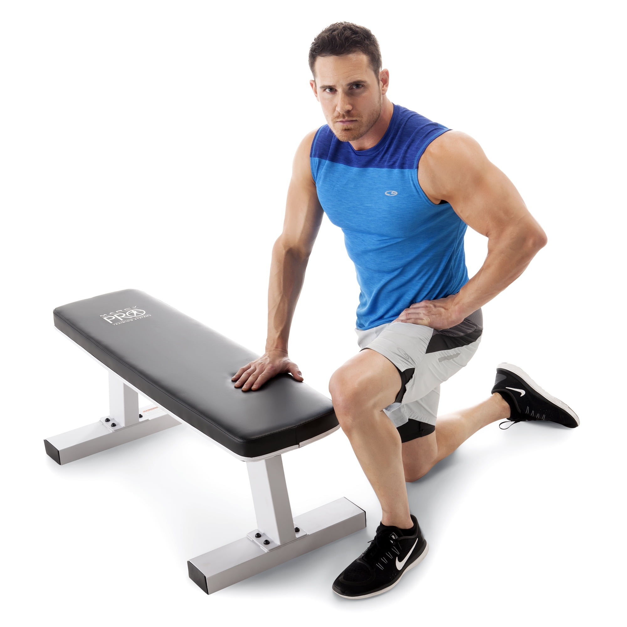 Marcy Utility Bench Workout Exercise Gym Fitness Weight Home Deluxe Training for sale online 