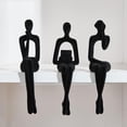 thumbnail image 4 of Modern Bookshelf Decor Sitting Thinker Statue Abstract Sculpture, Home Décor Accents, Shelf Decor Accents Shelf Decor Accents Resin Figurines for Office Living Room Table Desktop Decor, 4 of 18