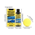 thumbnail image 3 of Taicans Car Scratch Repair Kit 100ml – Body Paint Polishing Compound for Minor Scratches & Hairlines,Restores Shine Removes Oxidation,DIY Paint Care for Car Truck SUV, 3 of 9