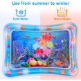 thumbnail image 4 of Colchoneta inflable Tummy Time Premium para bebés y niños pequeños, almohadilla rectangular para niños con bomba, centro de actividades de juego para bebés (pulpo), 4 of 5
