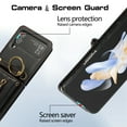 thumbnail image 2 of Crossbody Wallet Case for Samsung Galaxy Z Flip 4 with Lanyard Strap Card Slot Holder RFID Blocking 360° Ring Kickstand,Magnetic Flip Folio Zipper Purse Case, PU Leather Cover Handbag,Black, 2 of 10