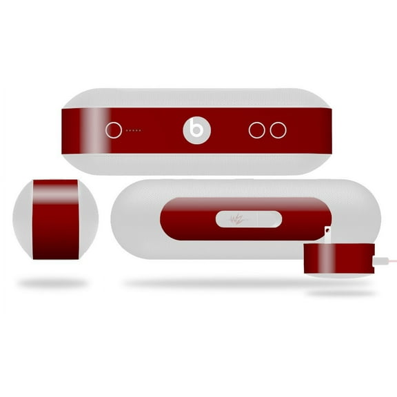 Decal Style Wrap Skin fits Beats Pill Plus Solids Collection Red Dark (BEATS PILL NOT INCLUDED) by WraptorSkinz
