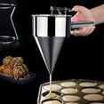 thumbnail image 4 of Baking Tool with Detachable Handle, Stainless Steel Pancake Dispenser for Effortless Flow Control in Cooking Crepes Waffles, 4 of 5