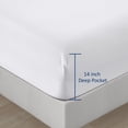 thumbnail image 5 of Lanco Premium Alhena 4 Piece Sheet Set, Bed Size Full, 100% Microfiber, Solid Color, White, Extra Soft, 5 of 5