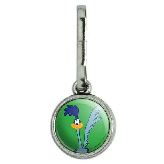 Looney Tunes Road Runner Antiqued Charm Clothes Purse Suitcase Backpack Zipper Pull Aid