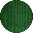 thumbnail image 1 of Ahgly Company Indoor Round Abstract Green Contemporary Area Rugs, 7' Round, 1 of 1