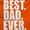 Orange, variant on Cool Father's Day Best Dad Ever Men's Big & Tall Crewneck Graphic Tee Brisco Brands 2X