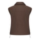thumbnail image 5 of Chaquetas y abrigos casuales sin mangas y sin capucha para mujer, abrigo de invierno acolchado con cuello alto y cremallera, chaleco acolchado con bolsillos, abrigo para mujer, 5 of 6
