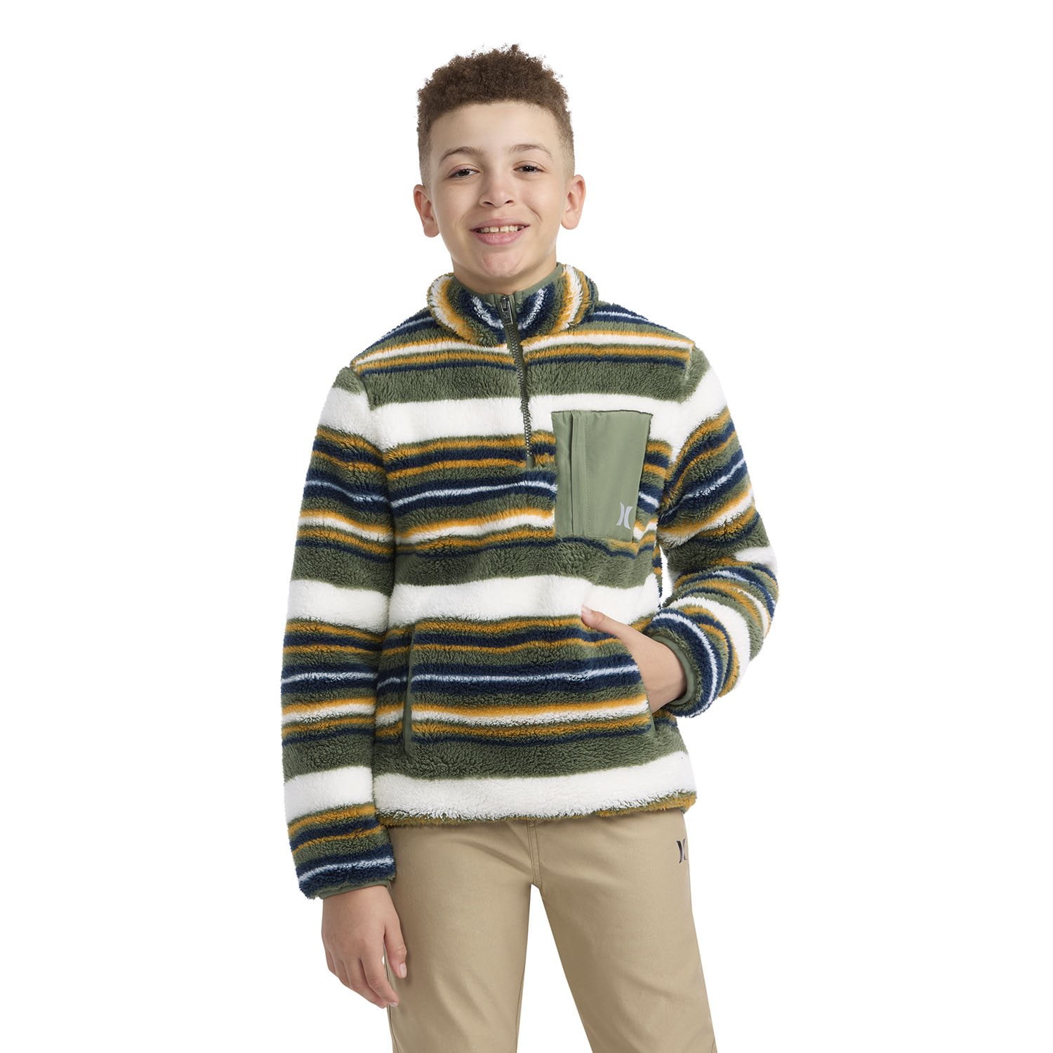 Hurley Boys Sherpa Quarter Zip Pullover - Samsclub.com