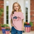 thumbnail image 2 of ZACPNCV Girl Boy Short Sleeve 4th of July T Shirts Summer Kids Cute Flag Patriotic Shirt Tops Crewneck Tees Toddler Independence Clothes Pink 7-8 Years, 2 of 9
