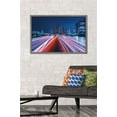 thumbnail image 2 of Light Trails in Tokyo Japan Wall Poster, 22.375" x 34", Framed, 2 of 3