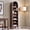 Brown, variant on Aitjunz 71" Tall Arched Bookshelf with Storage, 7-Tier Wood Bookcase with 3 Adjustable Shelves, Large Bookshelf for Living Room, Bedroom, and Office, Brown