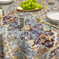 thumbnail image 4 of Boho Bohemia Style Tablecloth 70×70 Inch Round, Yellow Vintage Country Rustic Farmhouse Magical Fall Orange Washable Seasonal Table Cover for Party Picnic Dinner Decor, 4 of 6