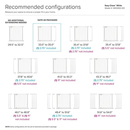 Munchkin Easy Close XL Metal Baby Gate, 29.5" - 51.6" Wide, Bronze