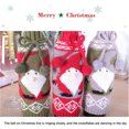 thumbnail image 3 of Yuarrent Bolsa de botella de vino de Navidad Suministros de vestido de manga Decoraciones de Fiesta Nuevo restaurante familiar Cena Sala Adornos de Kits de decoración para fiestas Gris Yuarrent HA069832-02, 3 of 6