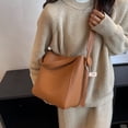 thumbnail image 4 of Bolso bandolera para mujer, bolso de hombro, bolso de piel, espacioso, tipo hobo, para mujer, bolsos bandolera de moda, bolsos de mano, bolso tipo cubo, cartera, bolso de viaje, bolso de, 4 of 6