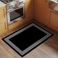 thumbnail image 2 of Black Front Door Rugs 2x3 ft Greek Chinese Style Border Geometric Small Rug for Entryway Non Slip Washable Bathroom Door Mat Absorbent Floor Mat for Indoor Entrance, 2 of 9