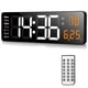 thumbnail image 1 of Reloj de Pared Digital de 16 Pulgadas, Reloj Led con Visualizaci&oacute;n Grande, Brillo Ajustable De 10 Niveles, con Fecha, Semana, Temperatura, Control Remoto, 12/24 Horas, Temporizador Y Cuenta, 1 of 7